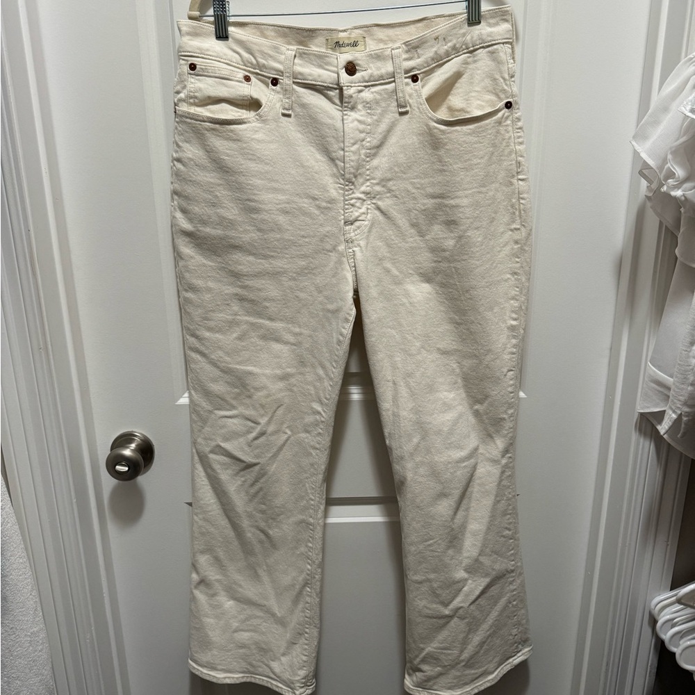 Madewell the perfect vintage flare crop jean size 31